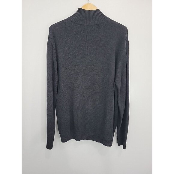 Oscar de la Renta Gray Full Zip Sweater Jacket Mens Size XL Cotton - Picture 4 of 4